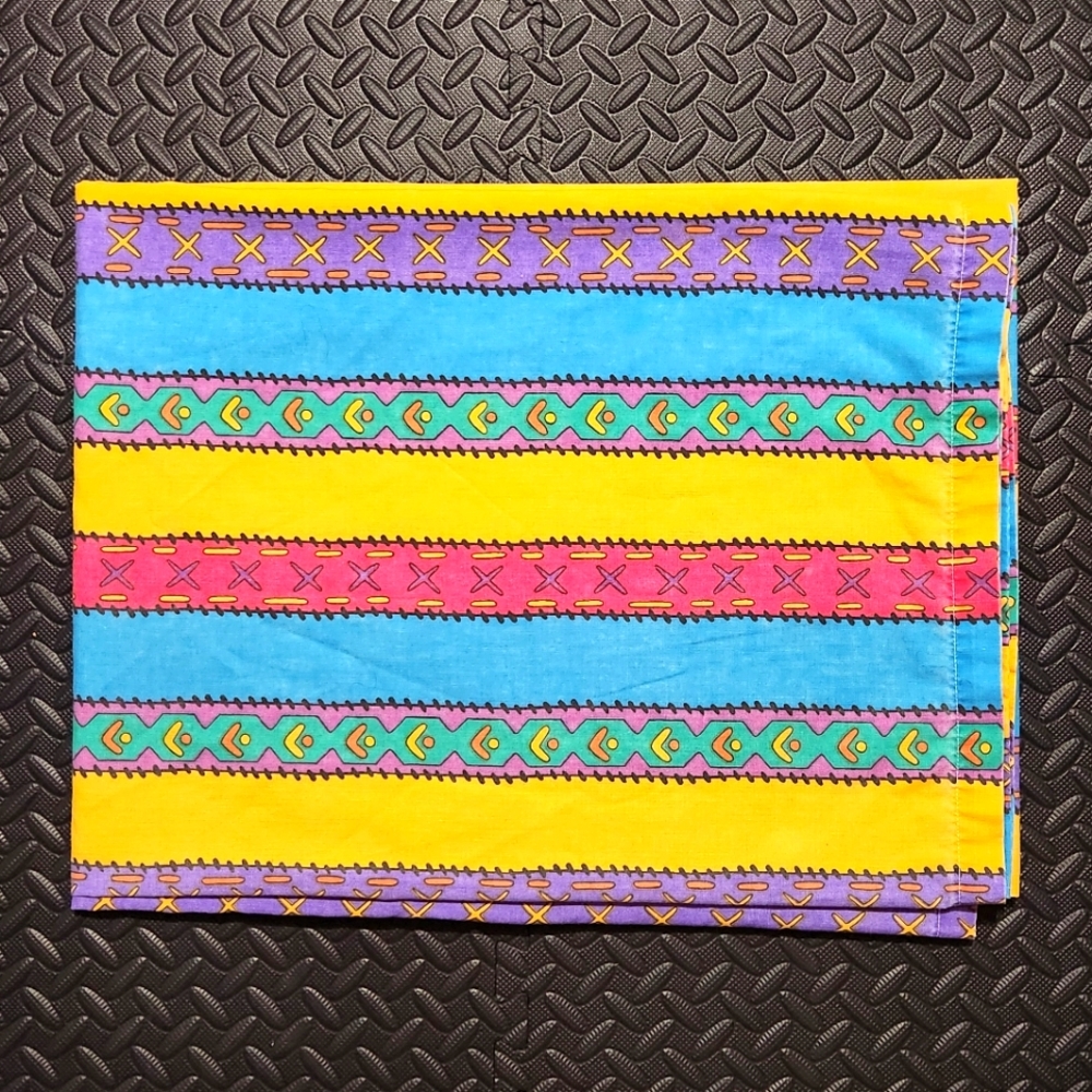 Vintage Disney Pocahontas Twin Flat Bed Sheet 90s Kids Bedding Fabric